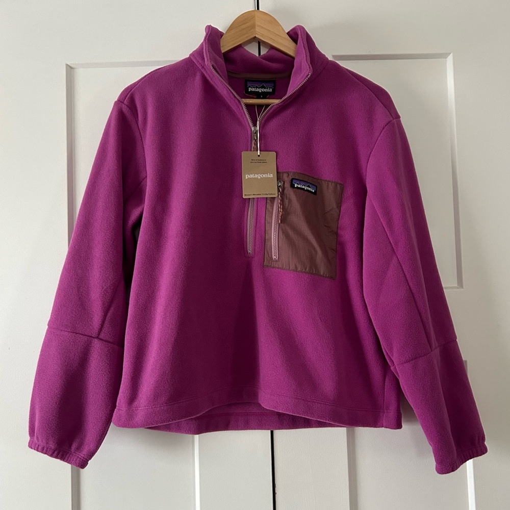 Patagonia Microdini Half-Zip Pullover - Amaranth Pink